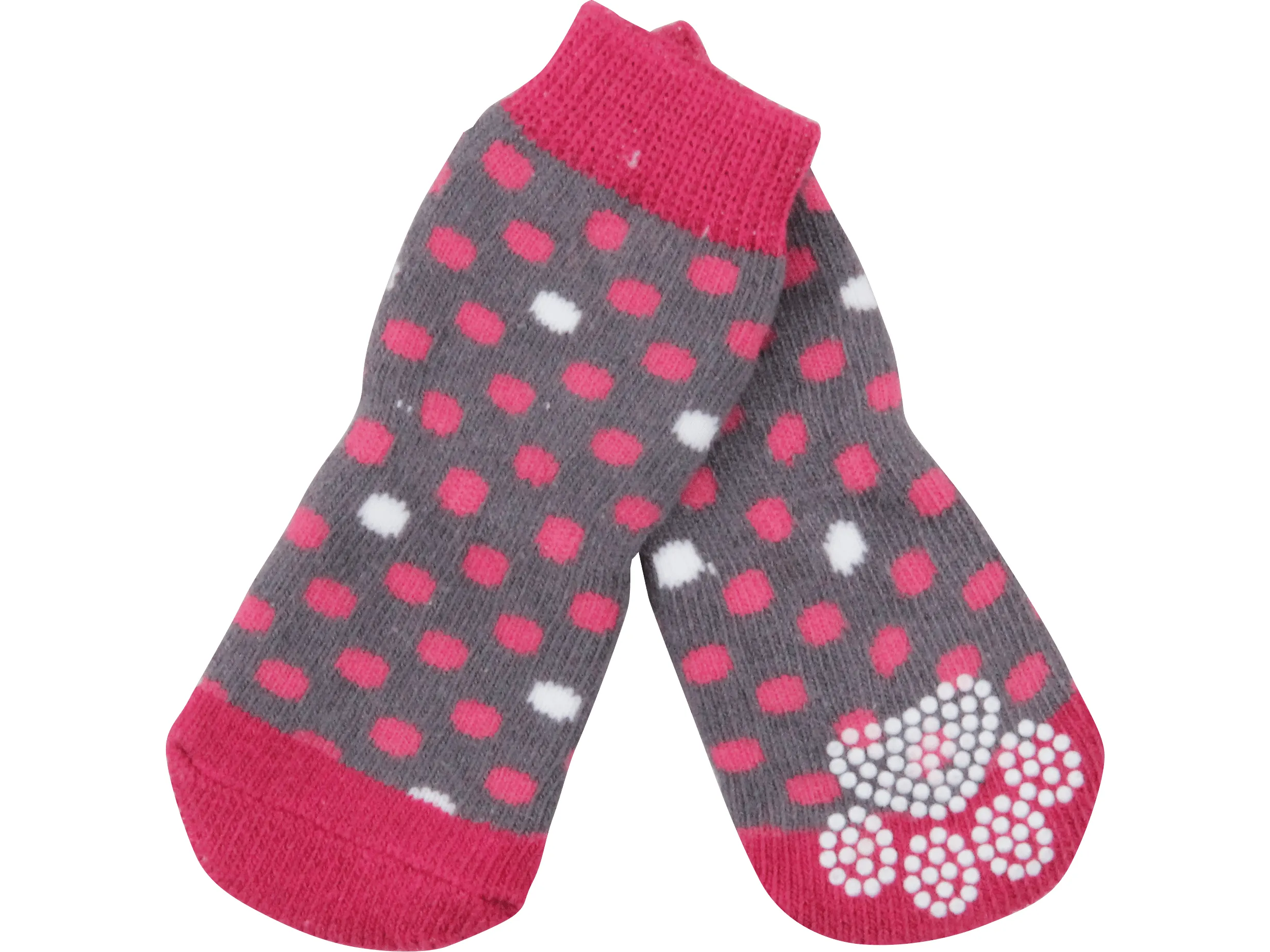 PAWISE Anti Slip Socks-Dots  4PK Pets Qatar