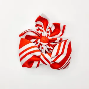 Peppermint Stripe Dog & Cat Bow Tie/ Collar Flower Charlotte's Pet