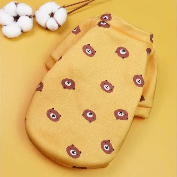 Pet Clothes Bear Pattern Pets Qatar