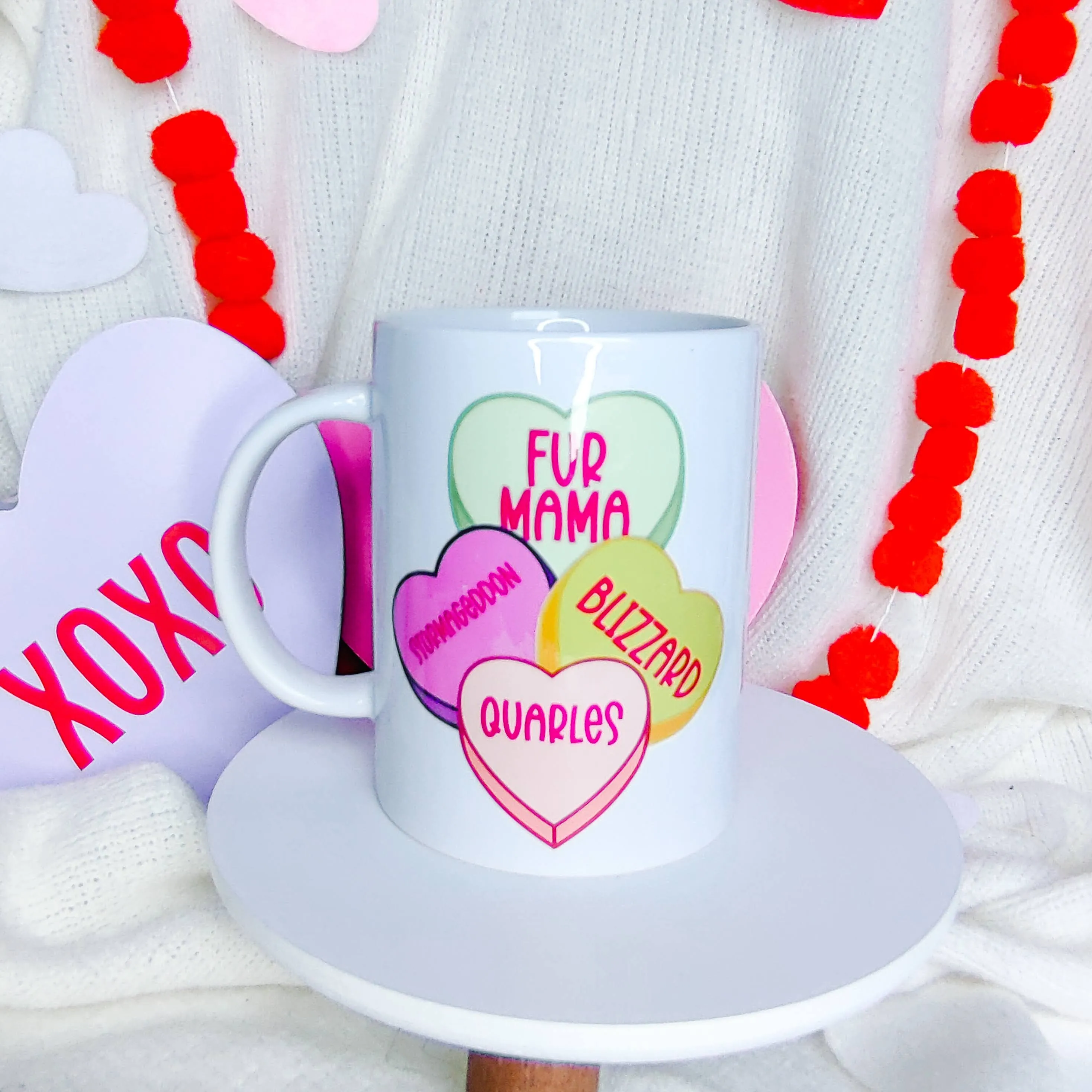 Pet Parent Conversation Hearts Mug Charlotte's Pet