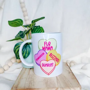 Pet Parent Conversation Hearts Mug Charlotte's Pet