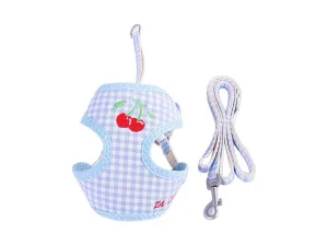 Plaid Embroidery Fruit Series Mesh Chest Pull   Snack Bag Pets Qatar