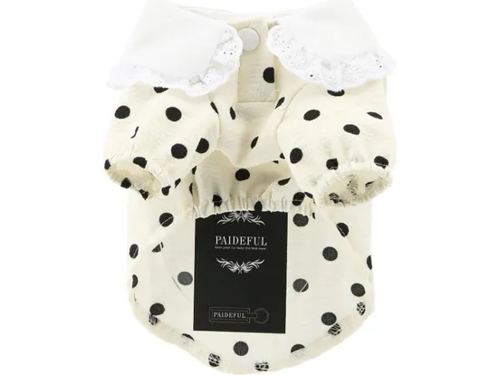 Polka Dot Beige Cat Clothes Pets Qatar