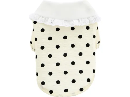 Polka Dot Beige Cat Clothes Pets Qatar