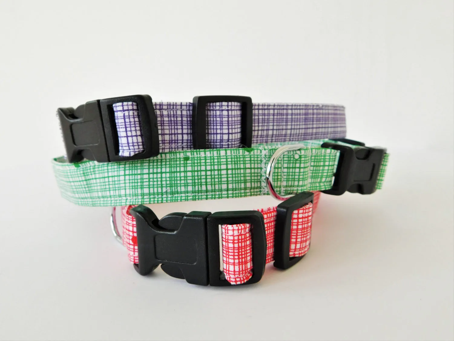 Purple Crosshatch Collar Charlotte's Pet