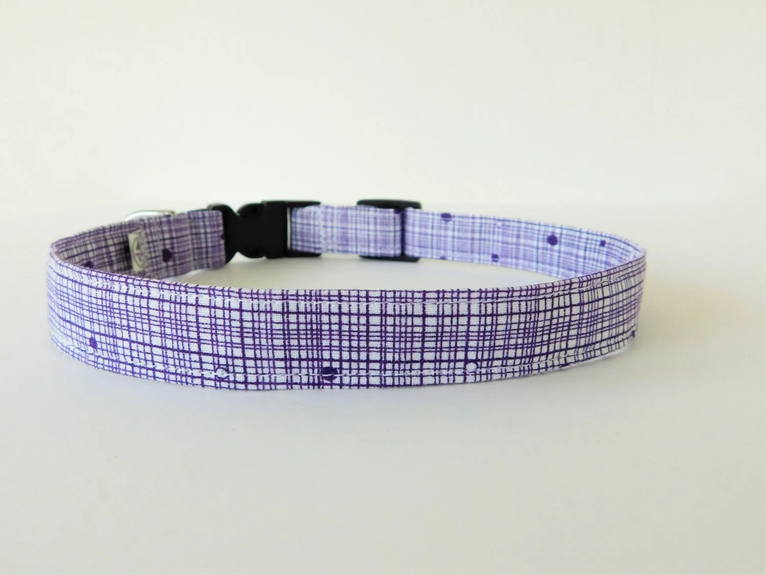 Purple Crosshatch Collar Charlotte's Pet
