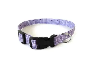 Purple Crosshatch Collar Charlotte's Pet