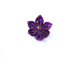 Purple Lights Collar Flower/ Bow Tie Charlotte's Pet