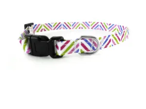 Purple Multicolor Herringbone Collar Charlotte's Pet
