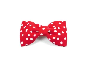 Red flurries Bow Tie/ Collar Flower Charlotte's Pet