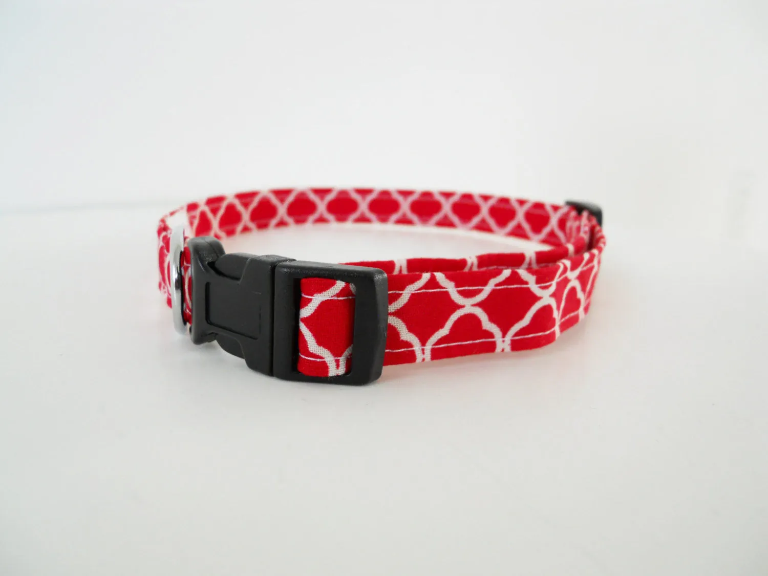 Red Quatrefoil Collar Charlotte's Pet