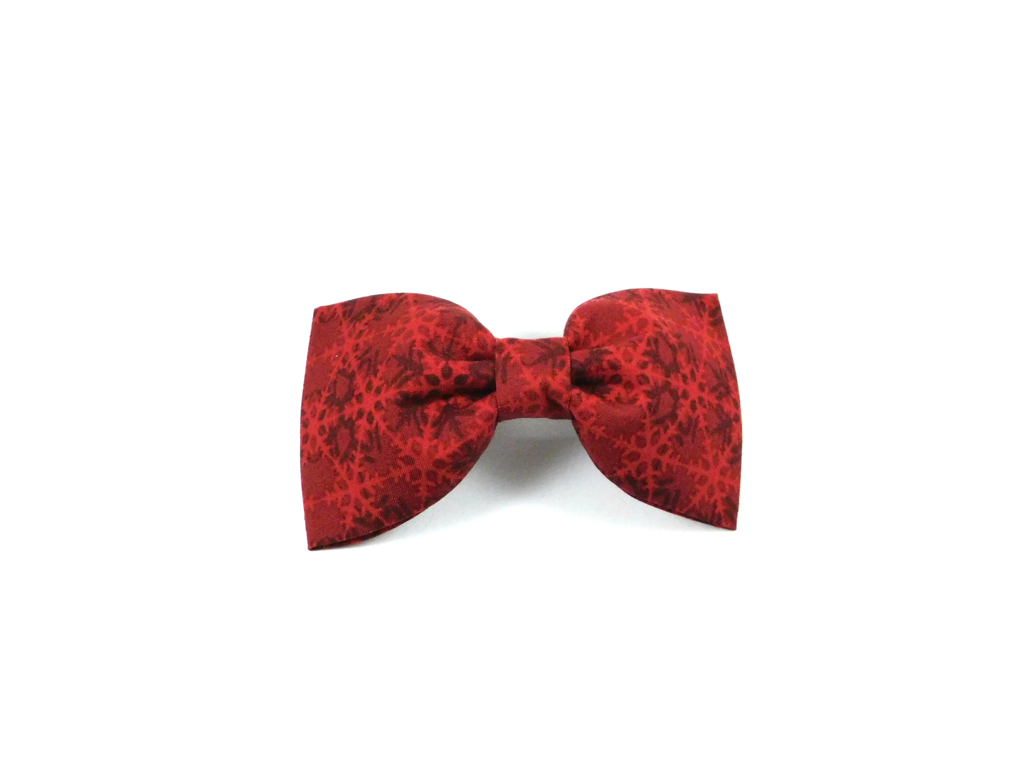 Red Snowflakes Bow Tie/ Collar Flower Charlotte's Pet