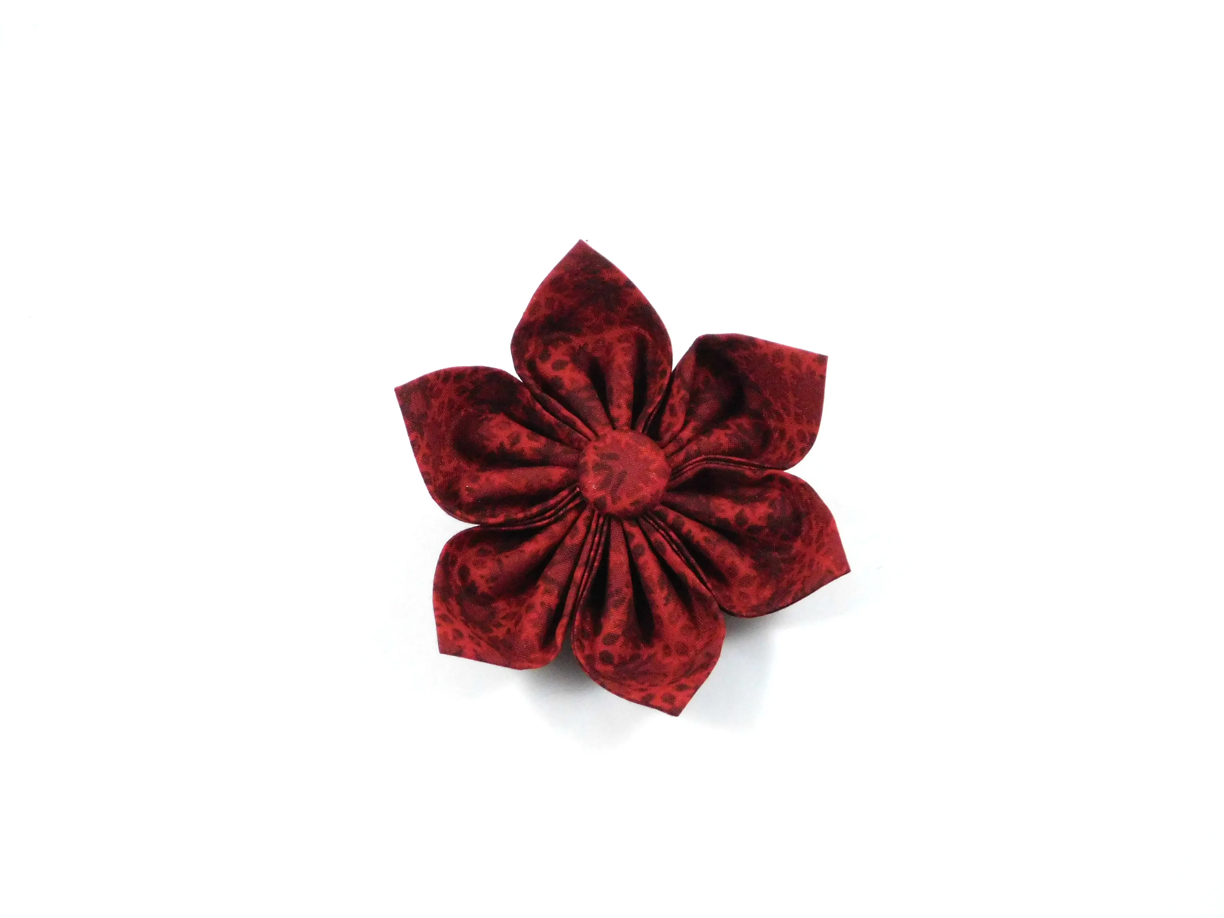 Red Snowflakes Bow Tie/ Collar Flower Charlotte's Pet