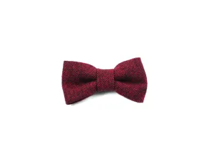 Red Woven Bow Tie/ Collar Flower Charlotte's Pet