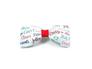 Season Greetings Bow Tie/ Collar Flower Charlotte's Pet