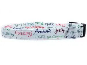 Season Greetings Dog Collar/ Cat Collar Charlotte's Pet