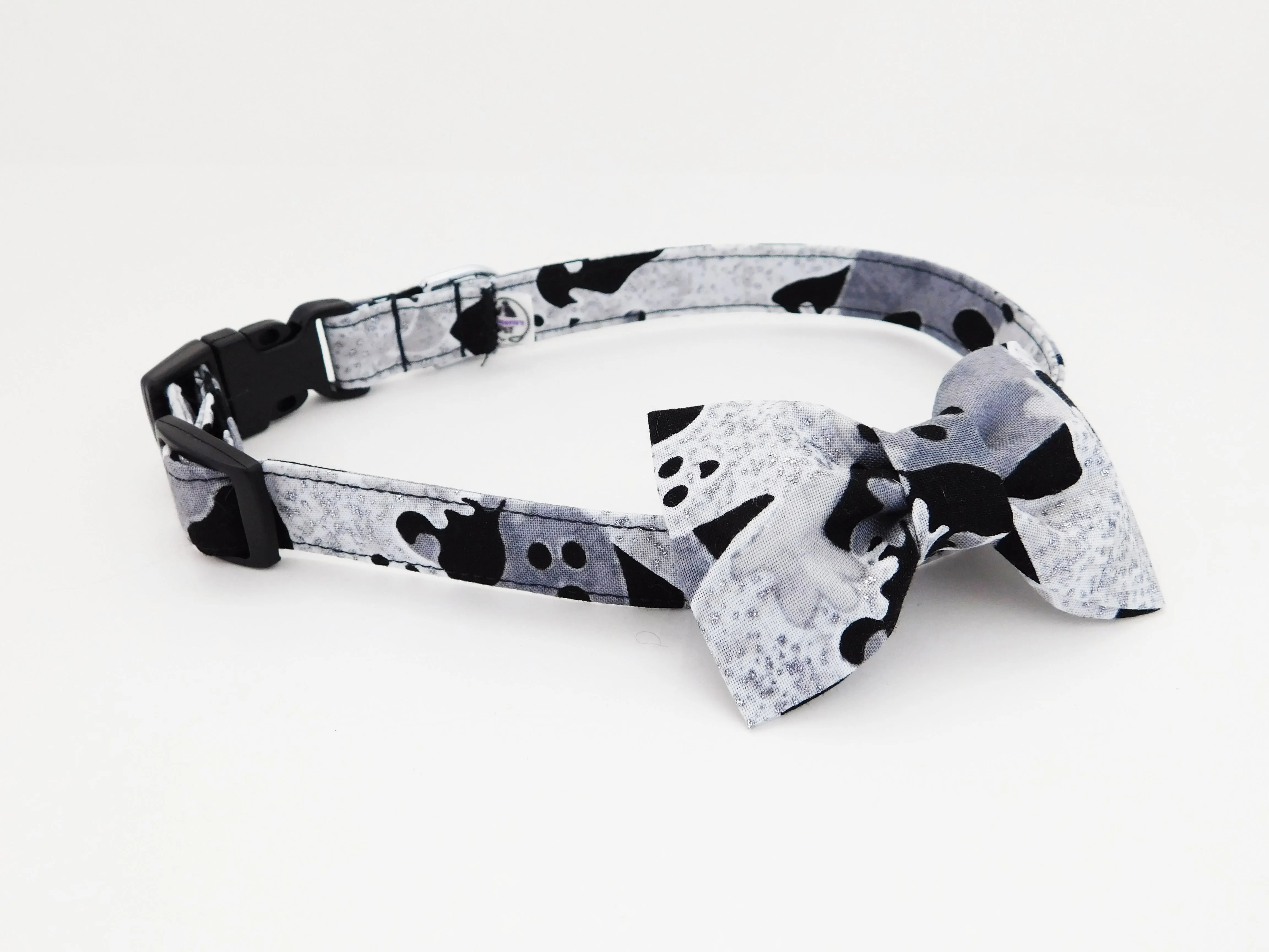 Shimmer Ghosts Bow Tie/Flower Charlotte's Pet
