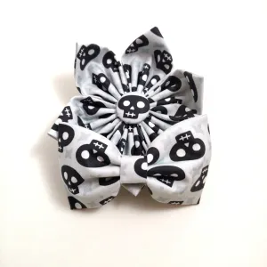 Skully Collar Flower/Bow Tie Charlotte's Pet