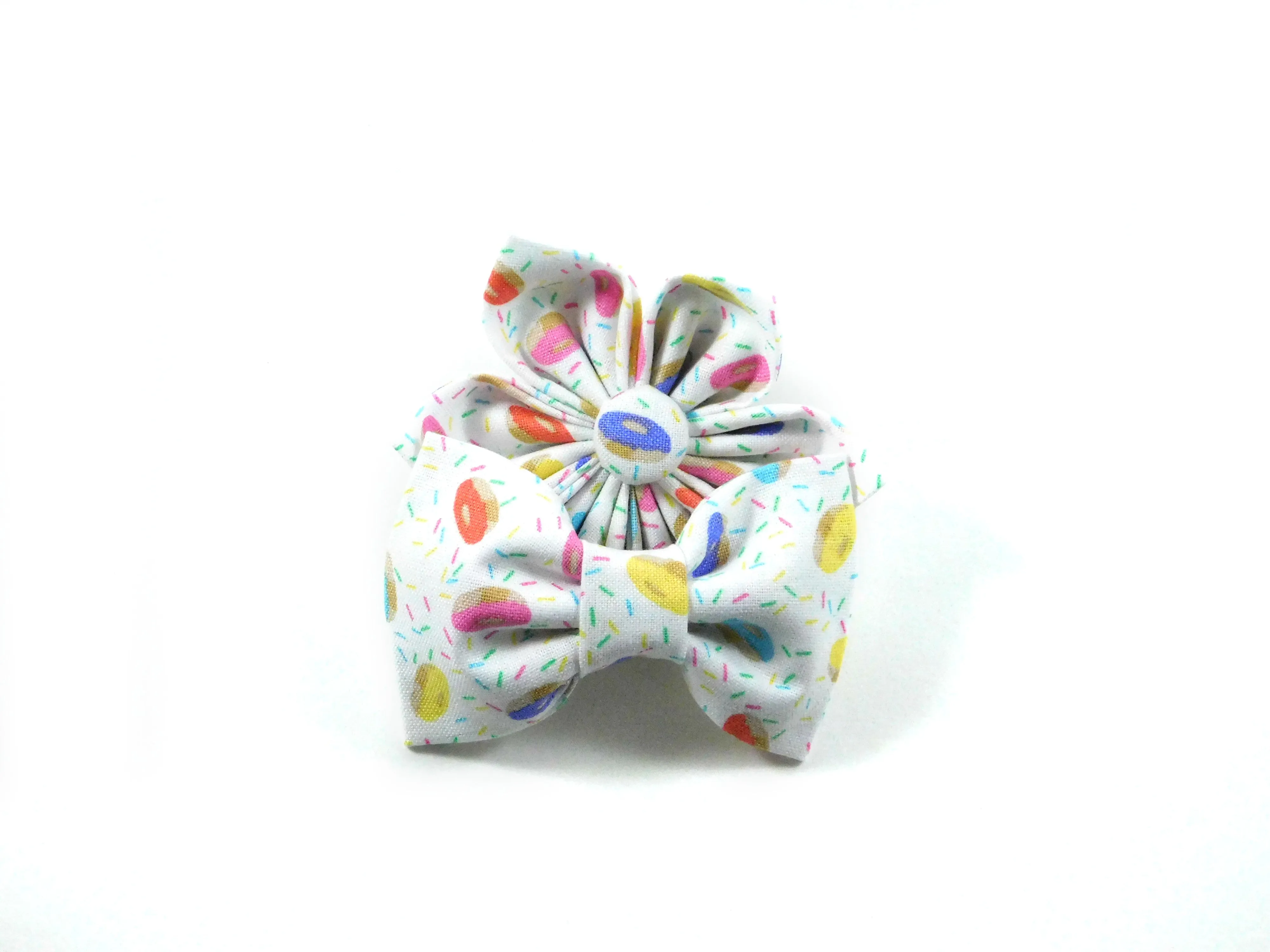 Sprinkled Donuts Collar Flower/Bow Tie Charlotte's Pet