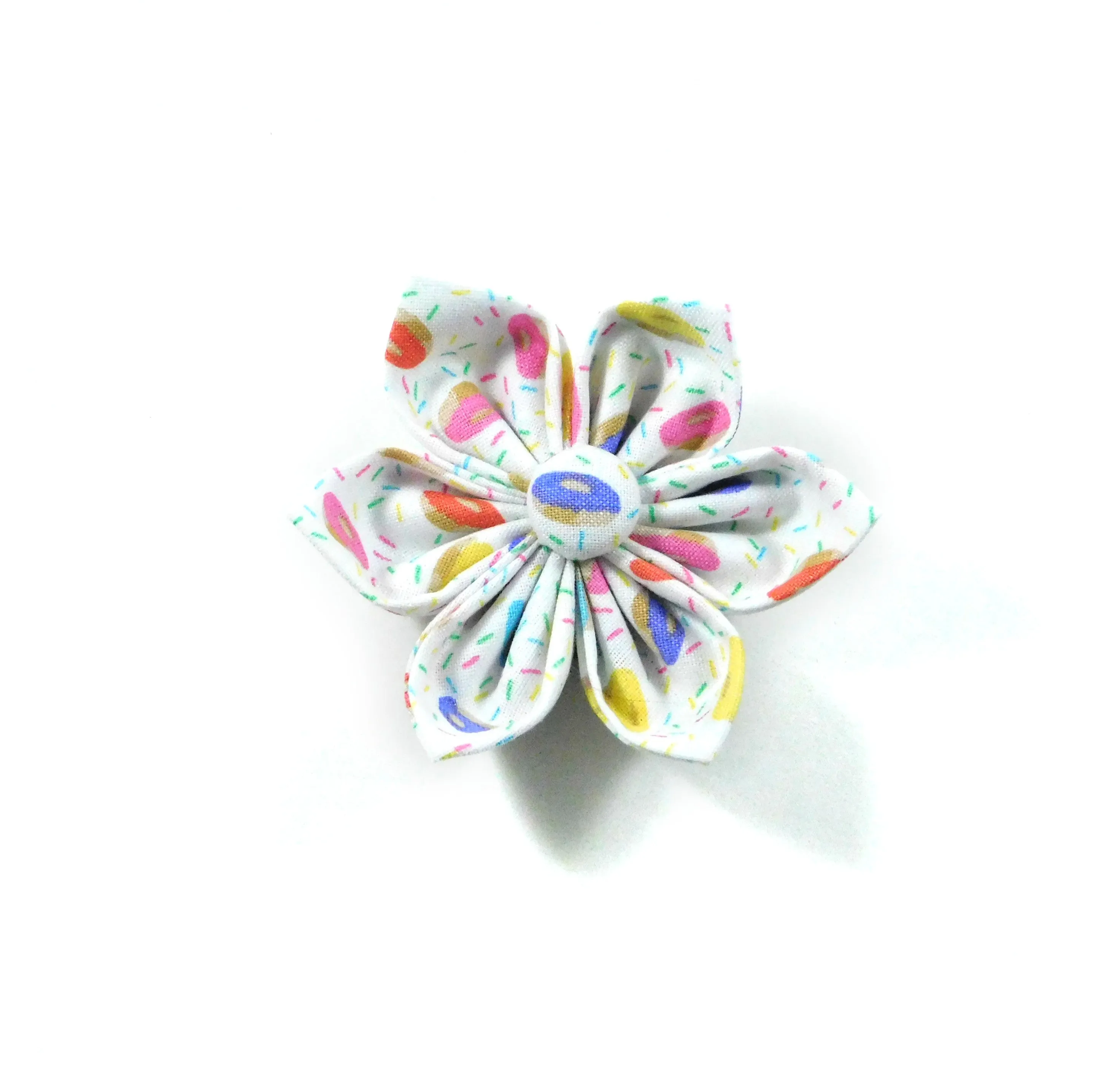 Sprinkled Donuts Collar Flower/Bow Tie Charlotte's Pet