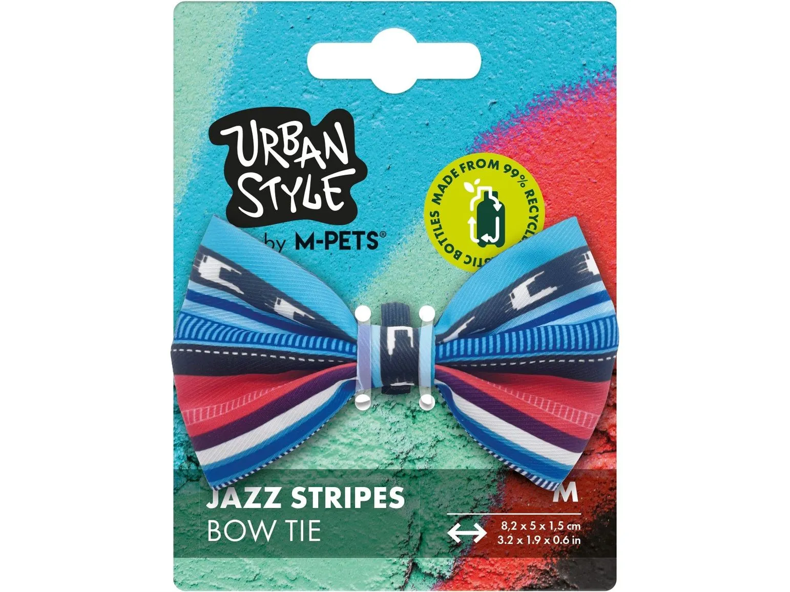 Urban Style Jazz Stripes Bow Tie Pets Qatar