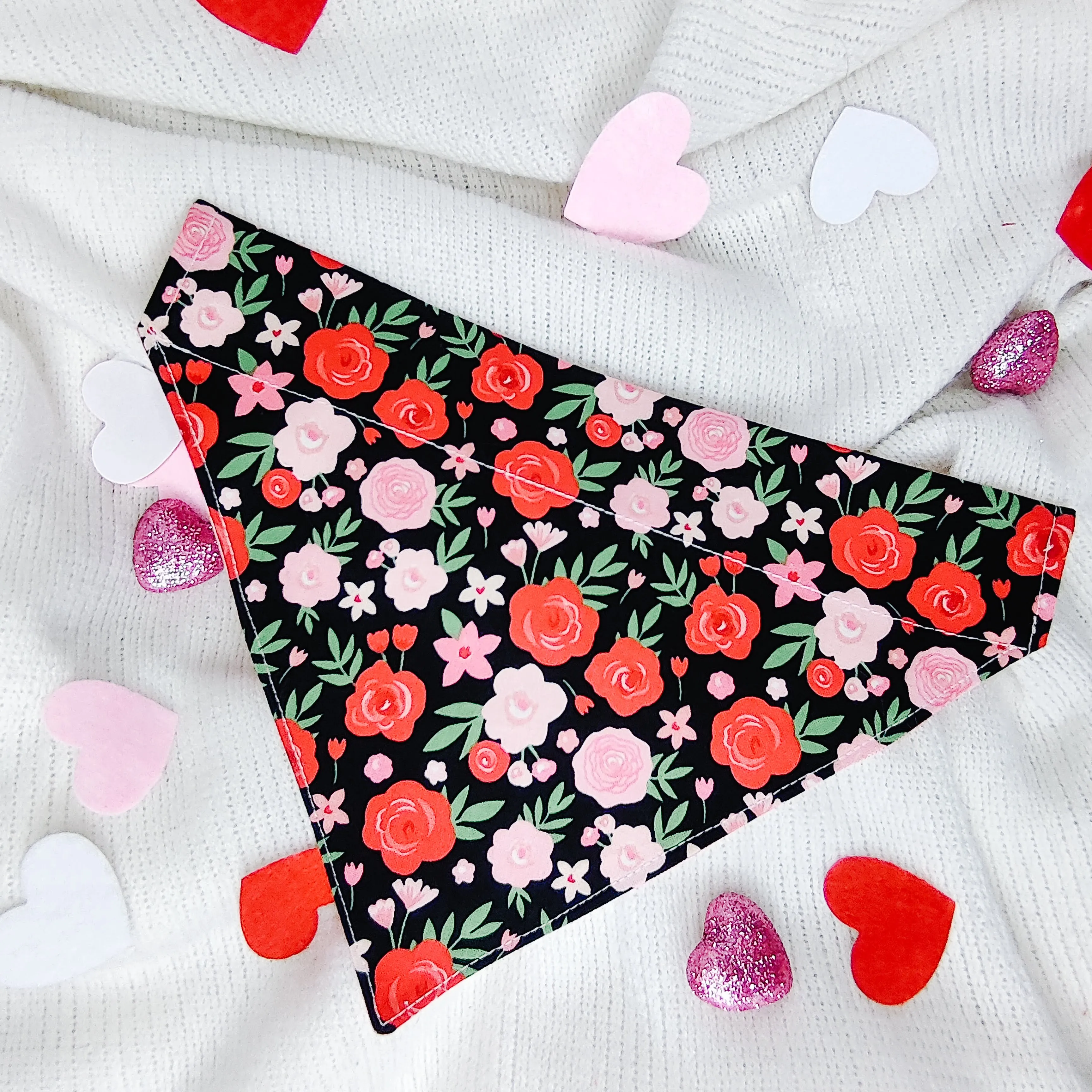 Valentine Floral Dog Bandana & Cat Bandana Charlotte's Pet