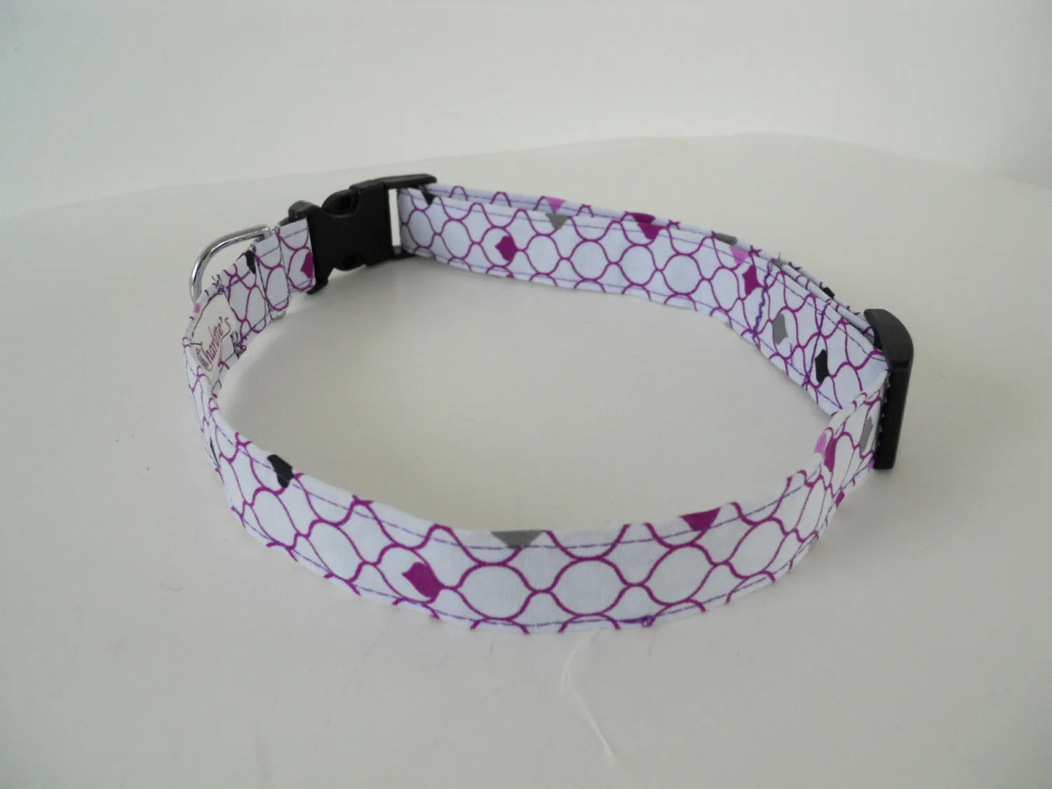 White and Purple Collar Charlotte's Pet