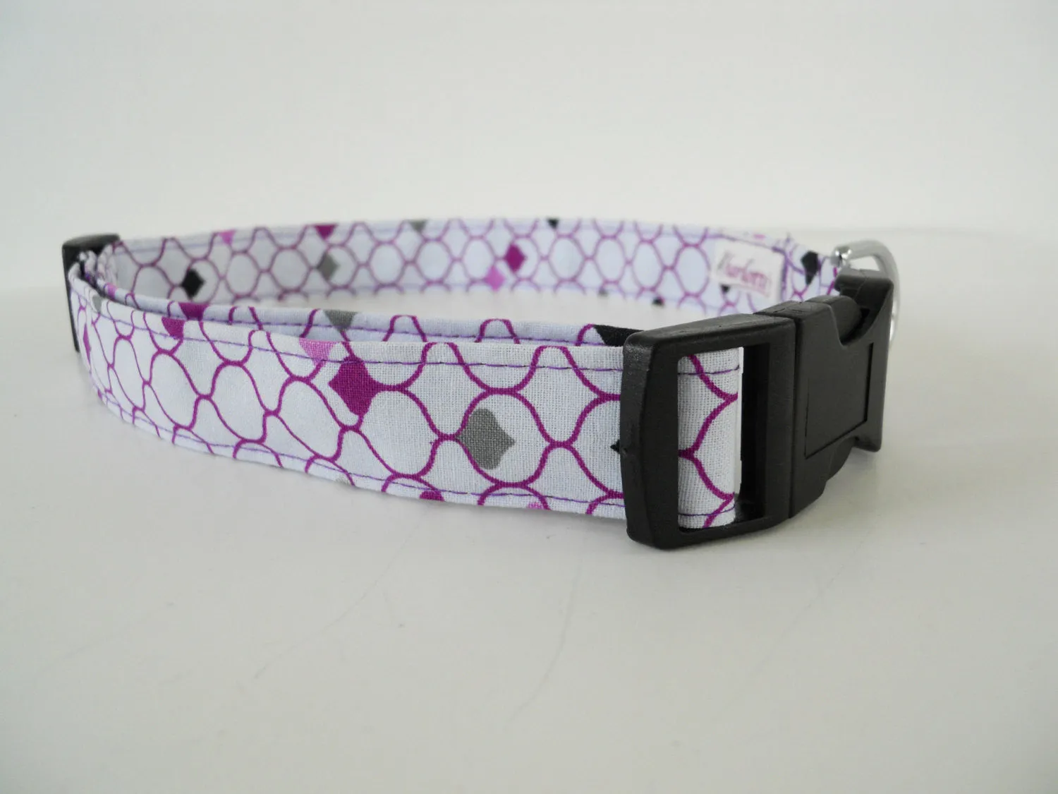 White and Purple Collar Charlotte's Pet