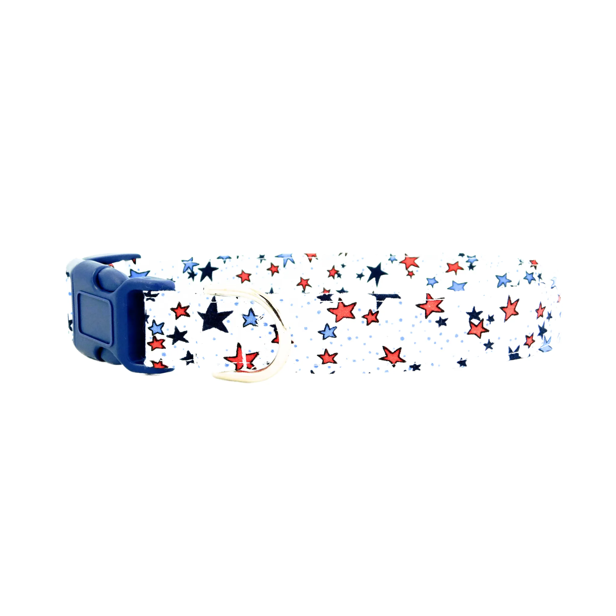 White Stars Dog Collar/ Cat Collar Charlotte's Pet